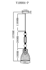 Подвесной светильник Moderli Charm V10904-P 1