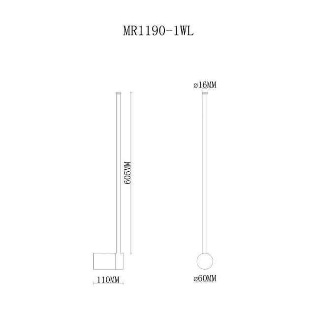 Настенный светодиодный светильник MyFar Sunn MR1190-1WL Фото № 2
