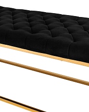 Банкетка Stool Group ИНСИГНИЯ вельвет черный сталь золото BENCH-011-TG 2
