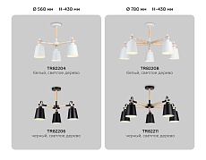 Потолочная люстра Ambrella light Traditional Loft TR82204 1