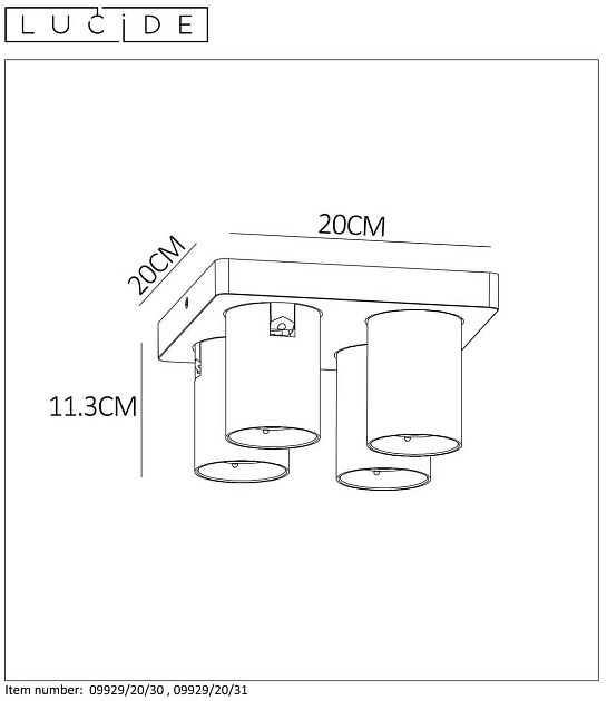 Спот Lucide Nigel 09929/20/31 Фото № 6