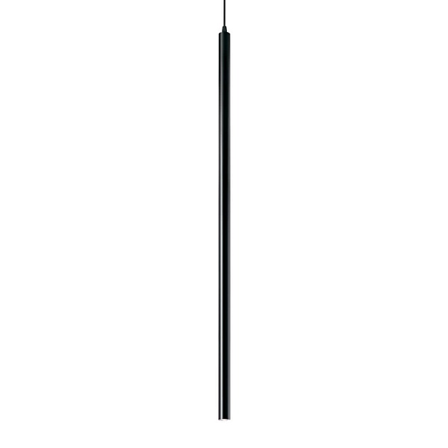 Подвесной светодиодный светильник Ideal Lux Ultrathin D100 Round Nero 142913 Фото № 1