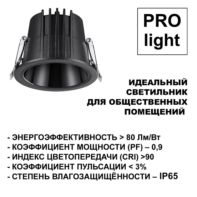Встраиваемый светодиодный светильник Novotech Spot Lang 359425 Фото № 5