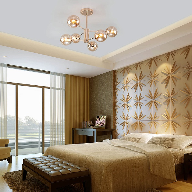 Потолочная люстра Eurosvet Ascot 30166/6 золото Фото № 5