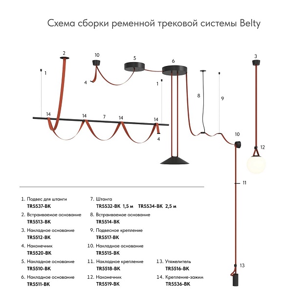 Шинопровод Denkirs Belty Base TR5500-DG Фото № 2