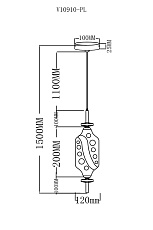 Подвесной светодиодный светильник Moderli Tale V10910-PL 1