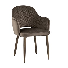 Кухонный стул Stool Group Венера диамант велюр коричневый (ножки дерево) MC16-2YS KD HLR-49