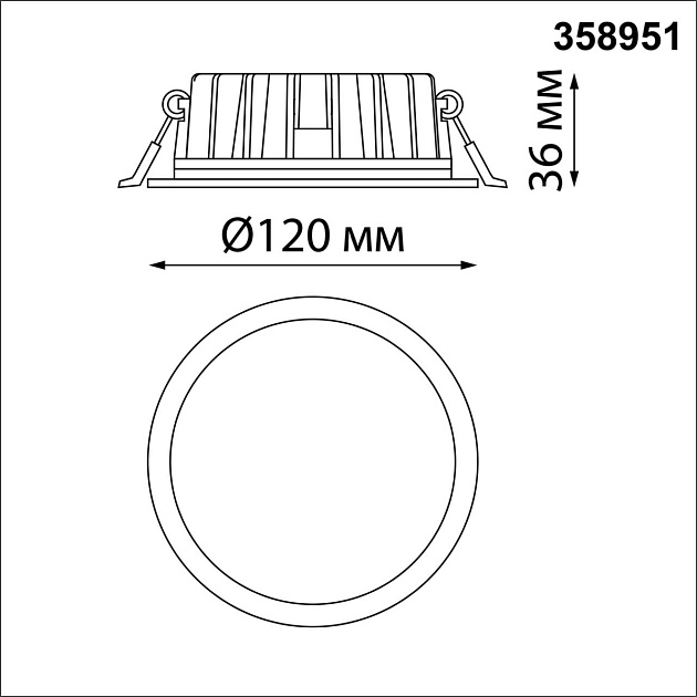 Встраиваемый светодиодный светильник Novotech Spot Lante 358951 Фото № 5