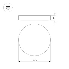 Накладной светодиодный светильник Arlight SP-FLOWER-R280-15W Day4000-MIX (BK, 110 deg, 230V, MOTION) 041487 3