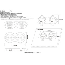 Встраиваемый светильник Crystal Lux CLT 001С2 BL 1