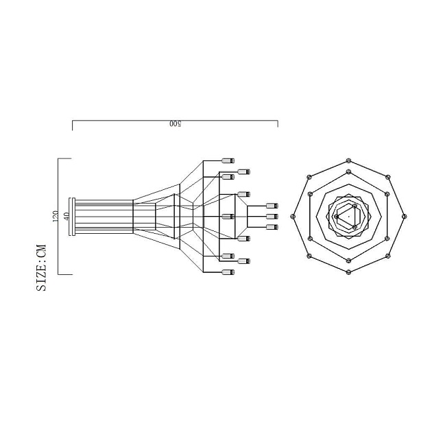 Подвесная люстра Imperium Loft Vibia Wireflow 75118-22 Фото № 6