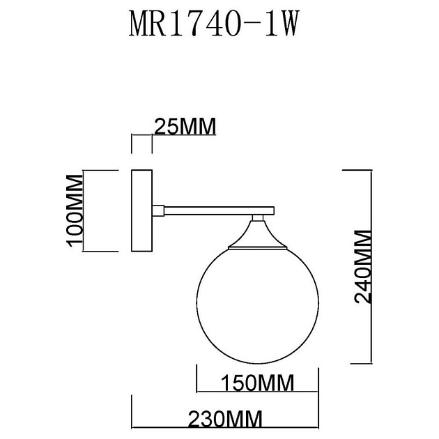 Бра MyFar Fisher MR1740-1W Фото № 2