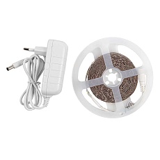 Лента светодиодная General GLS-2835-60-4.8-12-IP20-PRO-6-5-KIT готовый комплект 5м с адаптером
