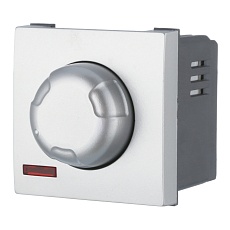 Светорегулятор LK Studio поворотный нажимной 600 Вт (серебристый металлик) LK45 857203-1 1