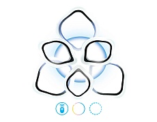 Потолочная светодиодная люстра Ambrella light Original FA515 1