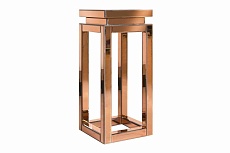 Консоль ArtHomeDecor Tower YJF-017 стекло 30*30*70 янтарный