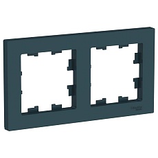 Рамка 2-постовая Systeme Electric AtlasDesign изумруд ATN000802