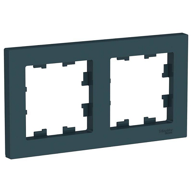 Рамка 2-постовая Systeme Electric AtlasDesign изумруд ATN000802 Фото № 1