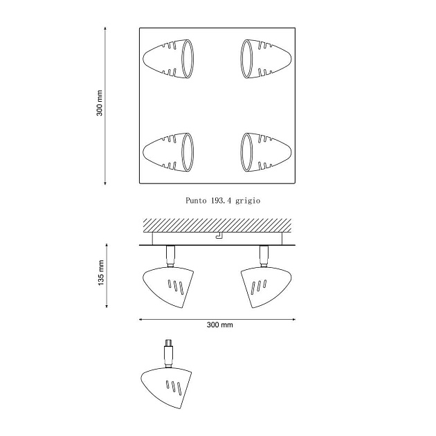 Спот Lucia Tucci Punto 193.4 Grigio Фото № 2