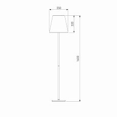 Торшер Eurosvet Amaretto 01166/1 хром 1