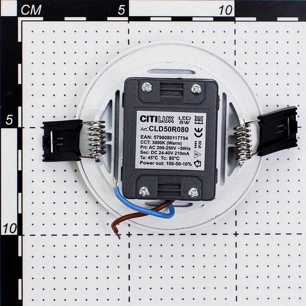 Встраиваемый светодиодный светильник Citilux Омега CLD50R080N Фото № 2