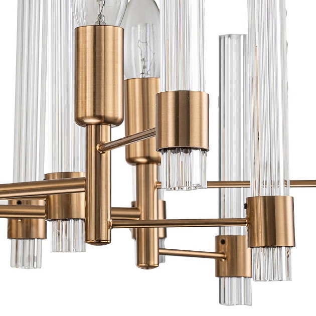 Подвесная люстра Indigo Favara 11040/7P Brass V000461 Фото № 2