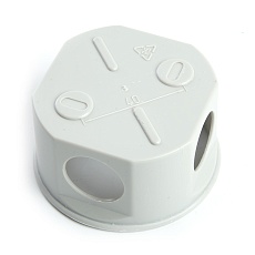 Коробка разветвительная STEKKER EBX20-34-44, 75*75*40мм, 4 ввода, IP44, светло-серая (GE41237) 3