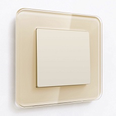 Выключатель одноклавишный проходной Werkel айвори матовый W1112062 4690389184604 1