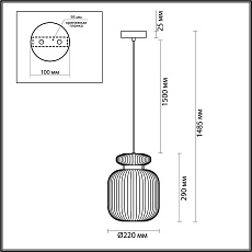 Подвесной светильник Odeon Light JUGI 5042/1C 2