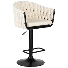 Стул барный DOBRIN LEON (кремовая ткань (LAR 275-33)) 9690-LM LEON