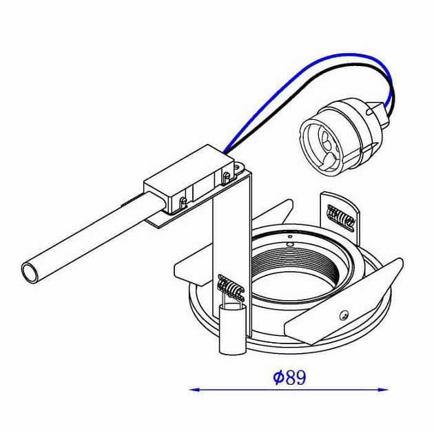 Встраиваемый светильник Lucide Eas 10910/01/12 Фото № 2