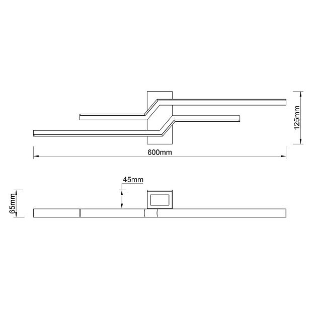 Бра Escada Rail 10219/2LED White Фото № 2