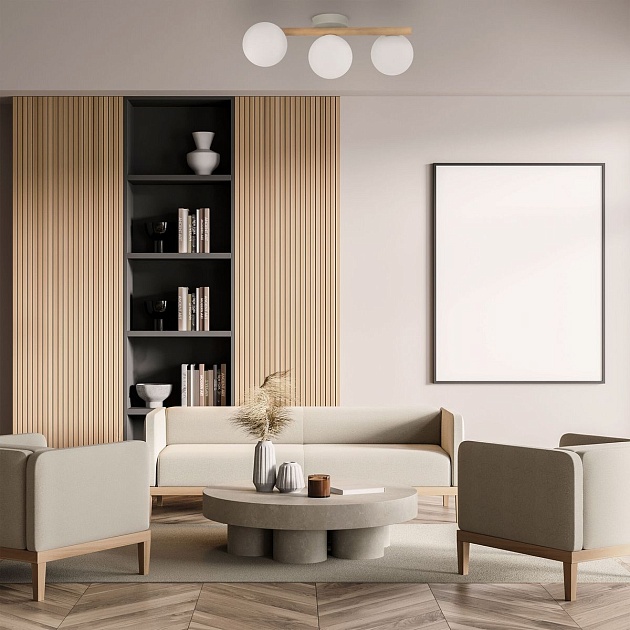 Потолочная люстра TK Lighting 5768 Estera Wood Фото № 4