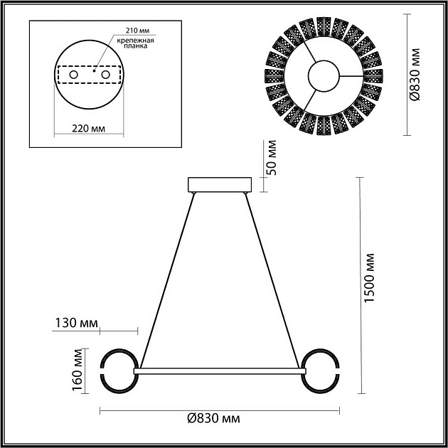 Подвесная люстра Odeon Light MIRAGE 5029/128L Фото № 2