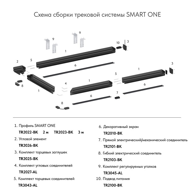 Заглушка Denkirs Smart One (2 шт.) TR2025-BK Фото № 2