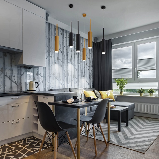 Подвесной светодиодный светильник Eurosvet Dante 50203/1 черный Фото № 5