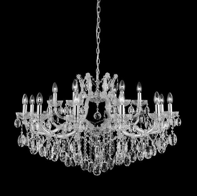 Подвесная люстра Crystal Lux Hollywood SP12+6 Chrome Фото № 1
