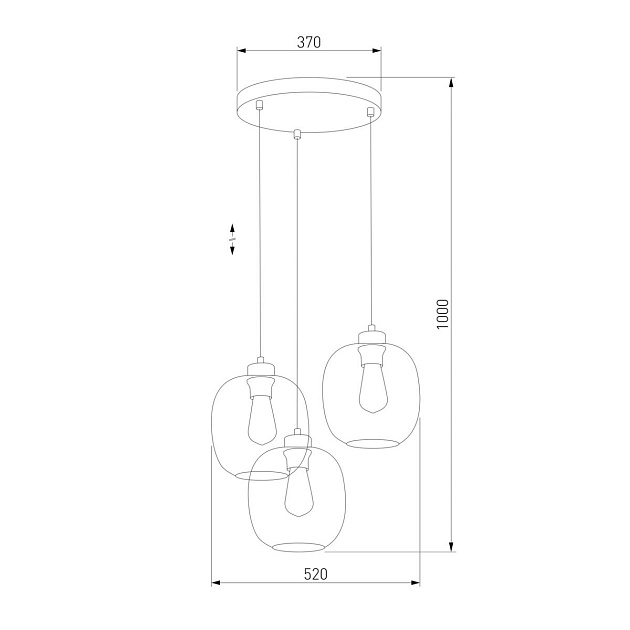 Подвесная люстра TK Lighting 3184 Elio Фото № 2