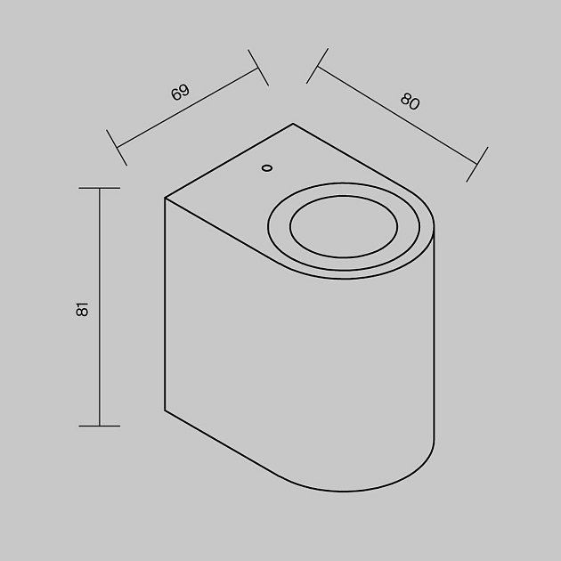 Уличный настенный светильник Maytoni Slat O044WL-01B Фото № 2