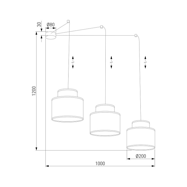 Подвесная люстра TK Lighting 2345 Duo Фото № 2