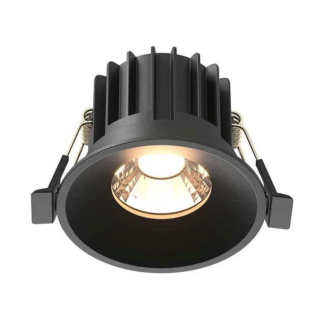 Встраиваемый светодиодный светильник Maytoni Round DL058-12W3K-B Фото № 1