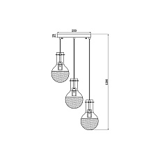 Подвесной светильник Vele Luce Cesare VL1913P05 3