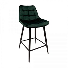 Полубарный стул AksHome Linx темно-зеленый, велюр 86208