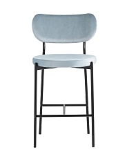 Полубарный стул Stool Group Барбара велюр серо-голубой CC-09006 HLR-17 2