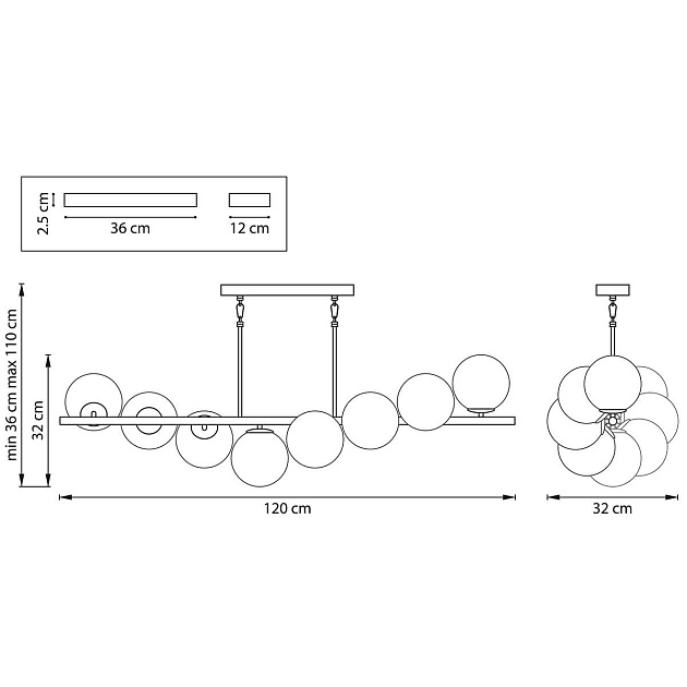 Подвесная люстра Lightstar Croco 815183 изображение 8 Подвесная люстра Lightstar Croco 815183 Фото № 8
