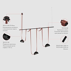 Основание для шинопровода Denkirs Belty Base TR5513-BK 3