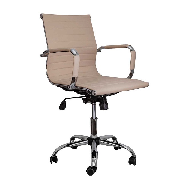 Офисное кресло AksHome Emmanuel бежевый, экокожа 70031 Фото № 1