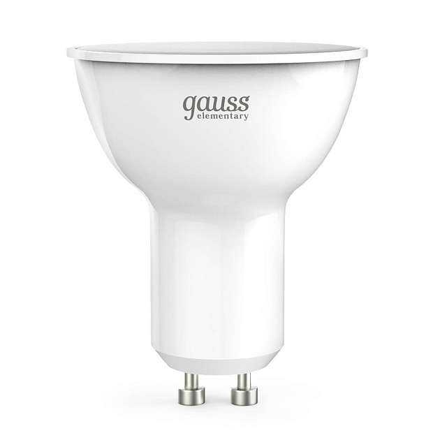 Лампа светодиодная Gauss GU10 7W 3000K матовая 13617 Фото № 1