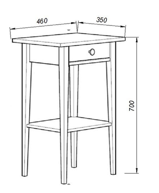 Прикроватная тумба Шведский Стандарт Кантри 01 410095002300 Фото № 3