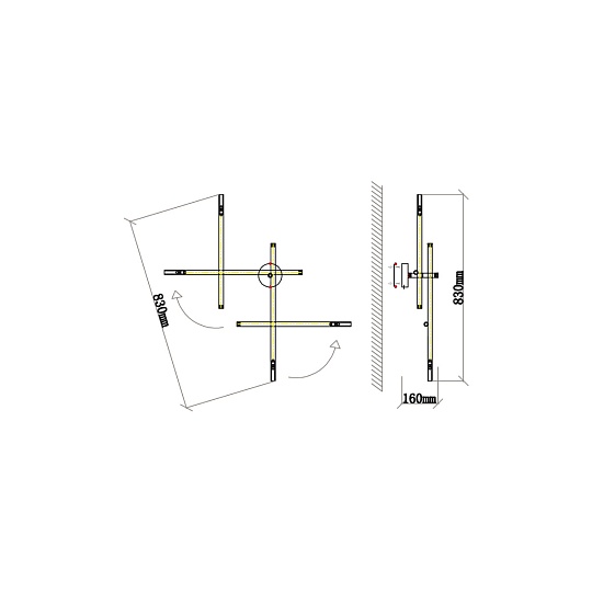 Бра Vele Luce Corda VL5534W24 Фото № 4